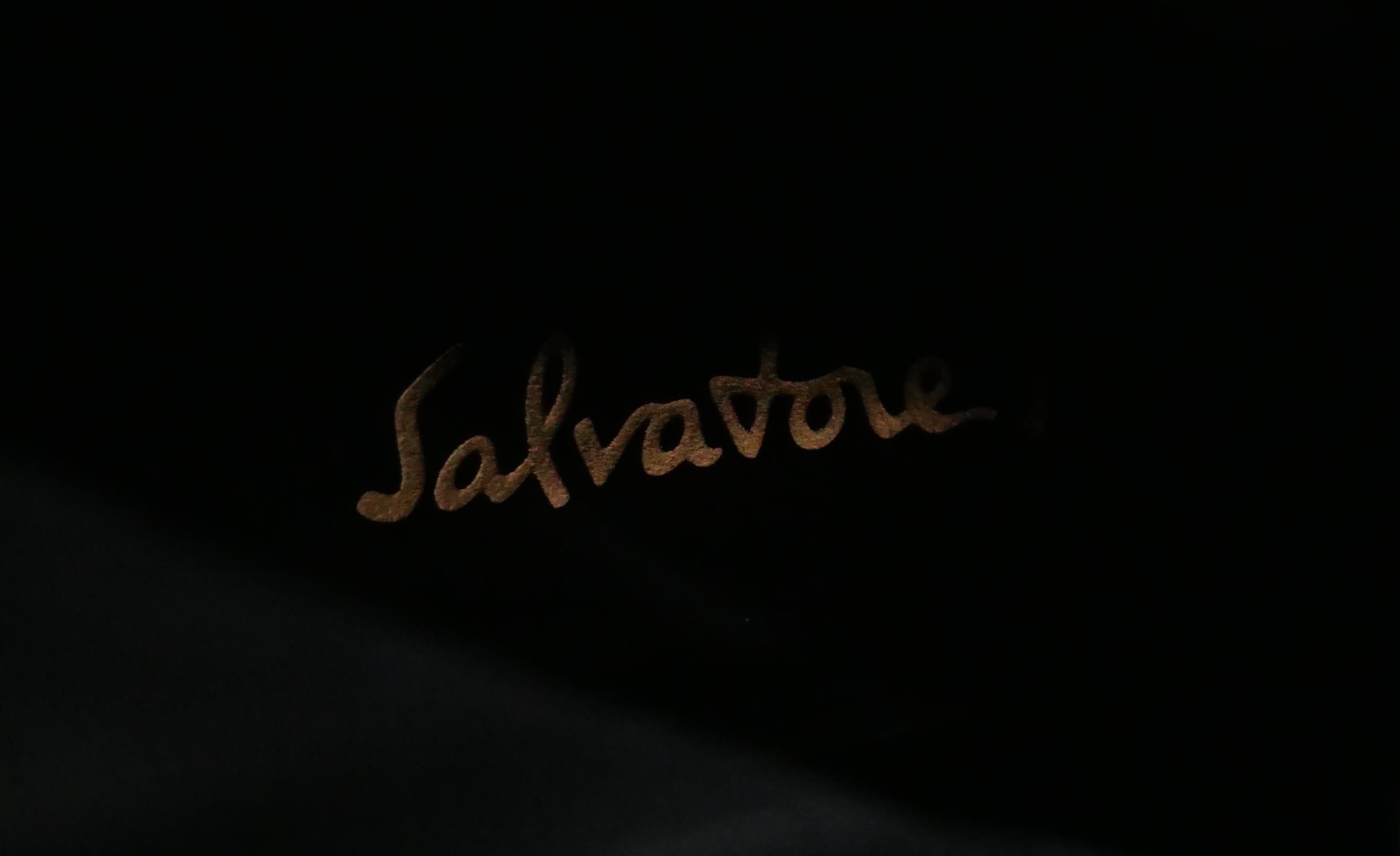 Salvatore Ferragamo Gancini-Stiefel mit Zierleiste im Angebot 2