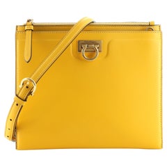 Salvatore Ferragamo Gancini Trio Crossbody Bag Leather Medium