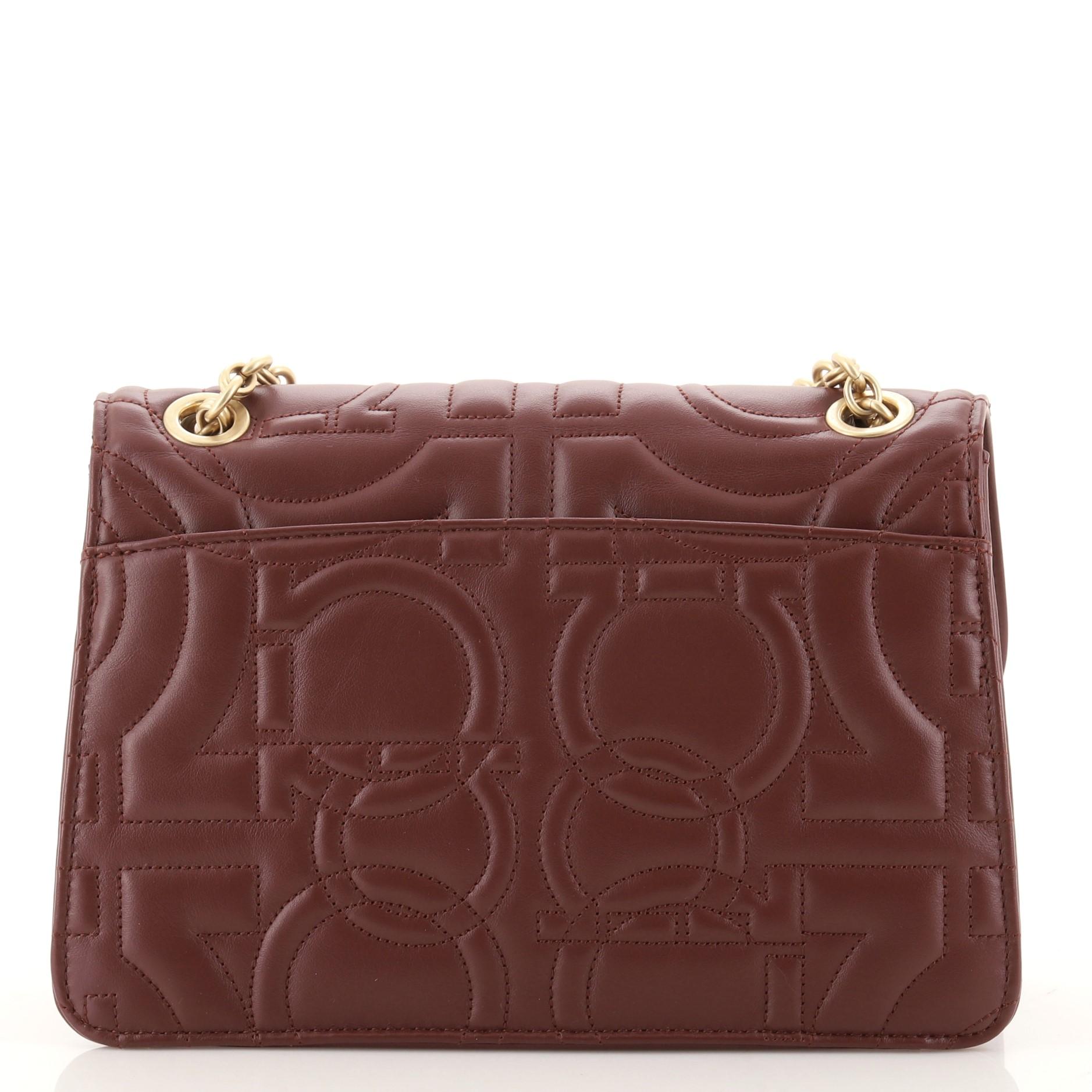 ferragamo quilted gancini bag
