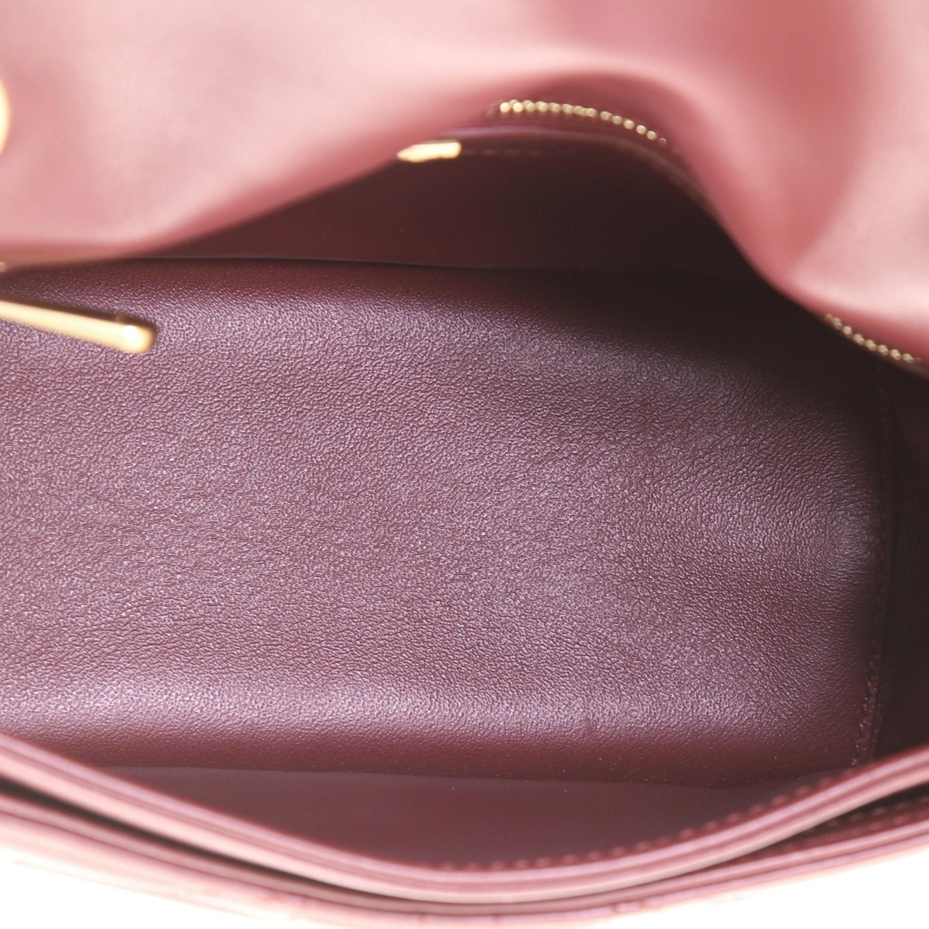 Brown Salvatore Ferragamo Gancini Turnlock Flap Bag Gancini Quilted Leather Me