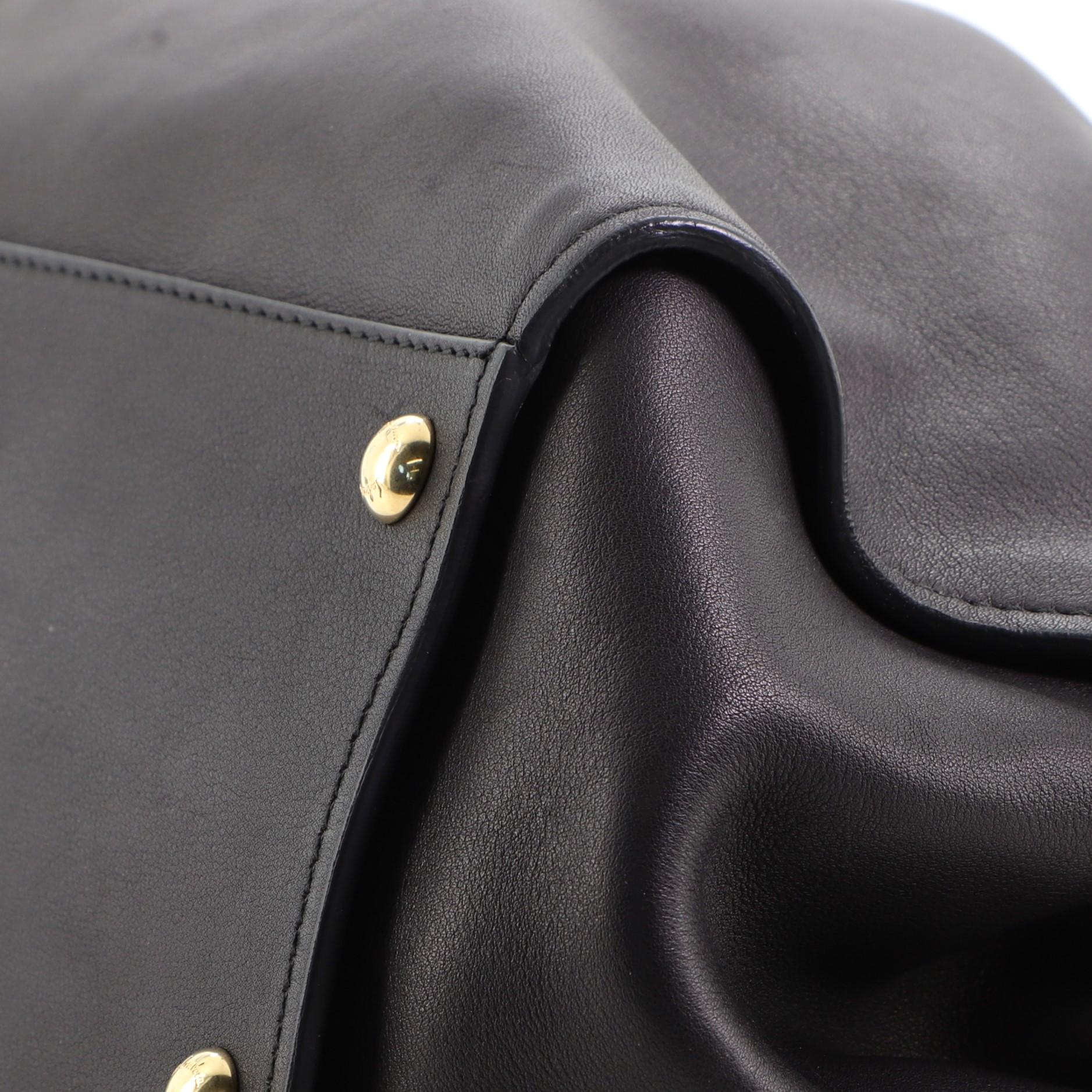 Salvatore Ferragamo Gancio Drawstring Tote Bag Pelle Media 2