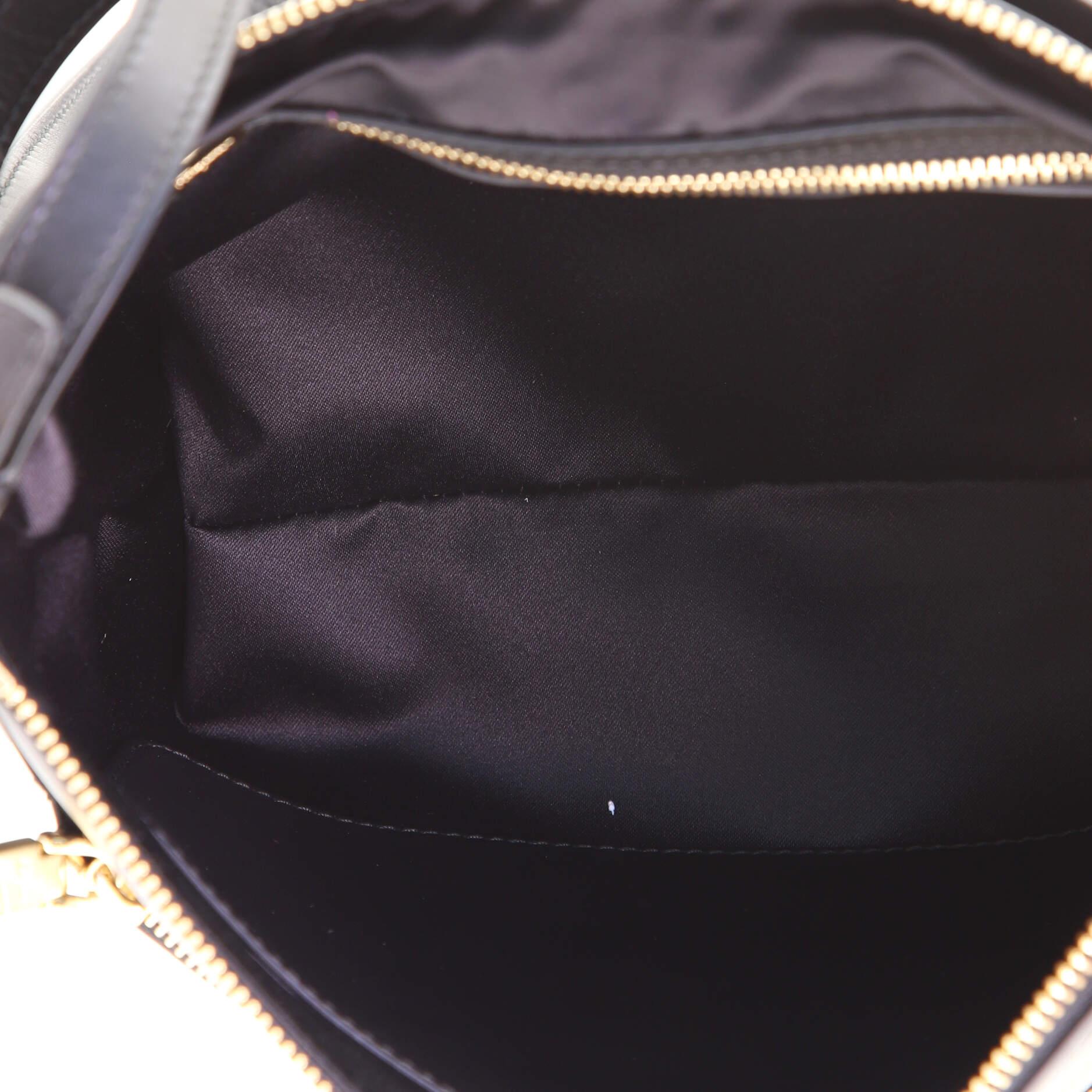 Salvatore Ferragamo Gancio Front Zip Crossbody Bag Studded Leather Medium 1
