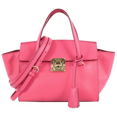 Used Salvatore Ferragamo Gancio Lock Convertible Shoulder Bag Leather