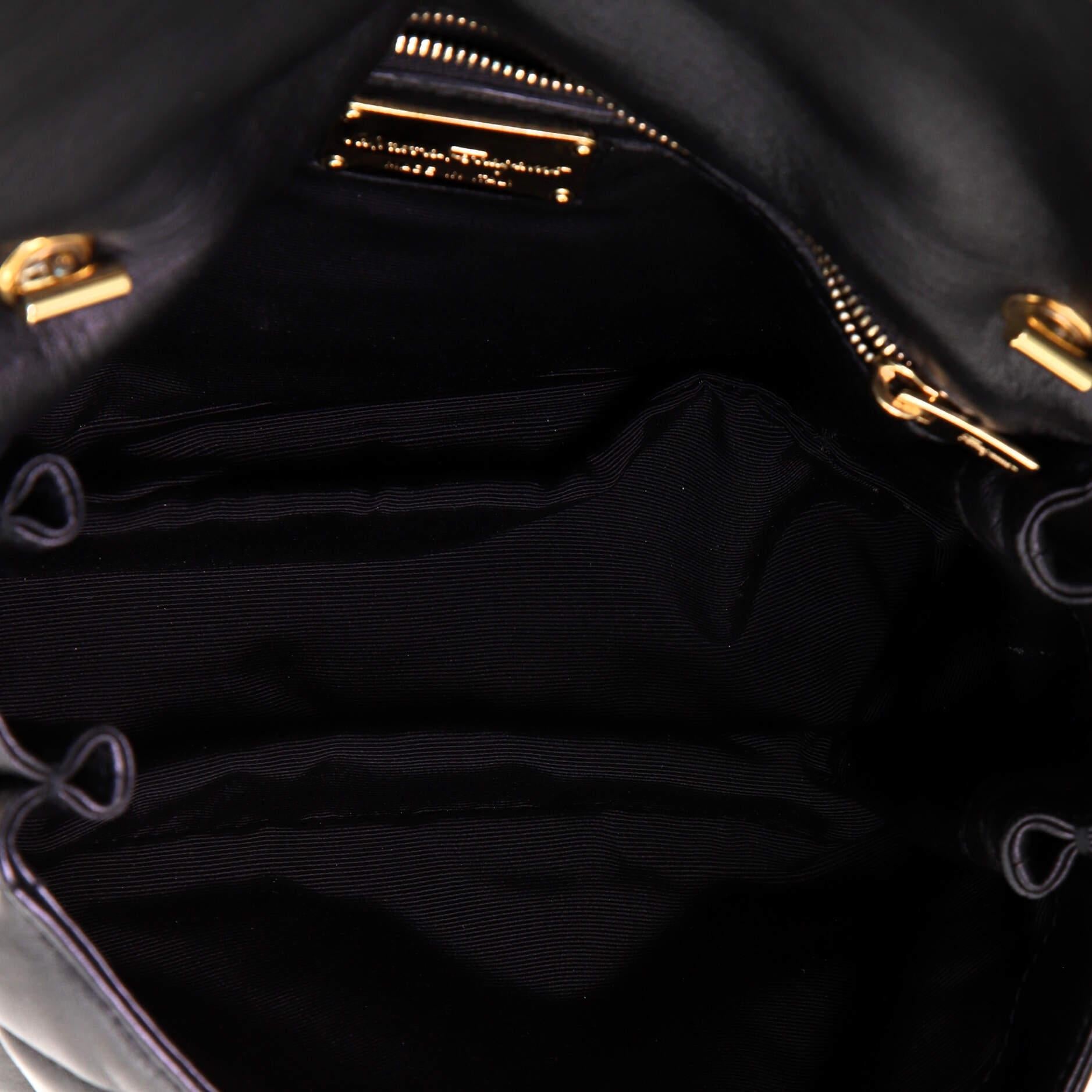 Salvatore Ferragamo Gelly Flap Bag Quilted Leather Small 1
