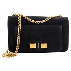 Used Salvatore Ferragamo Ginevra Shoulder Bag Nubuck Medium