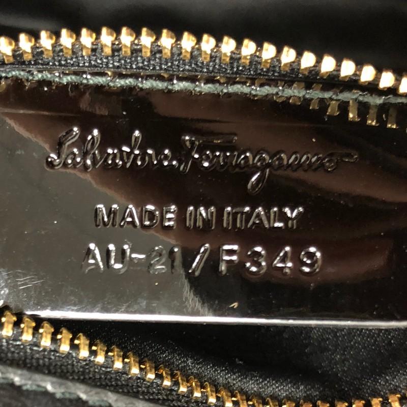 Salvatore Ferragamo Ginny Convertible Chain Handle Bag Glitter Patent Sma 2