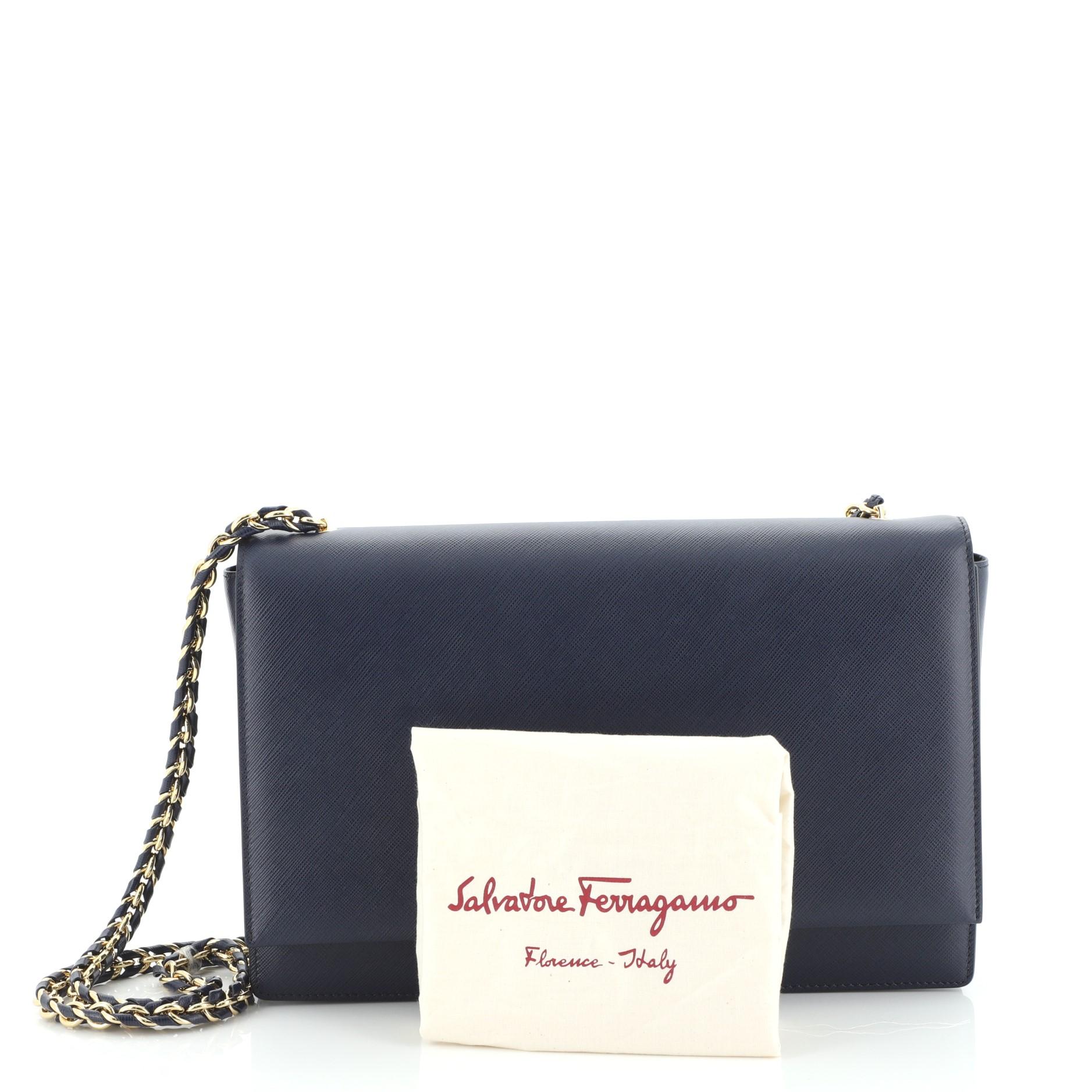 Salvatore Ferragamo Ginny Crossbody Bag Leather Large at 1stDibs