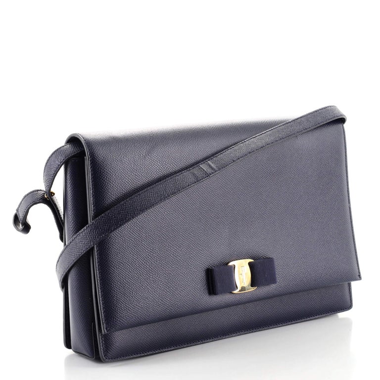 Salvatore Ferragamo Ginny Crossbody Bag Leather Large at 1stDibs