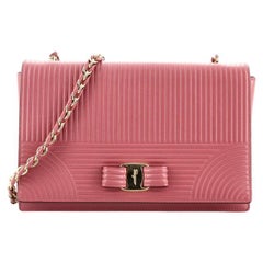 Salvatore Ferragamo Ginny Crossbody Bag Mixed Quilt Leather Medium