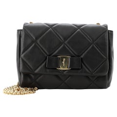 Salvatore Ferragamo Ginny Crossbody Bag Quilted Leather Mini