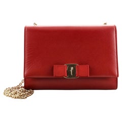 Salvatore Ferragamo Ginny Crossbody Bag Saffiano Leather Small