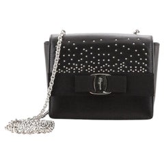 Salvatore Ferragamo Ginny Crossbody Bag Studded Leather Mini
