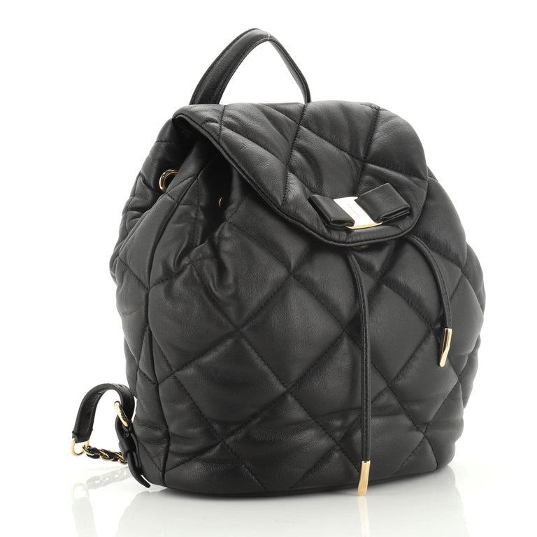 Salvatore Ferragamo Giuliette Backpack Quilted Leather at 1stdibs