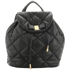 Salvatore Ferragamo Giuliette Backpack Quilted Leather 