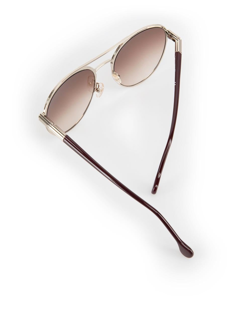 Salvatore Ferragamo Gafas de sol graduadas con montura dorada 2
