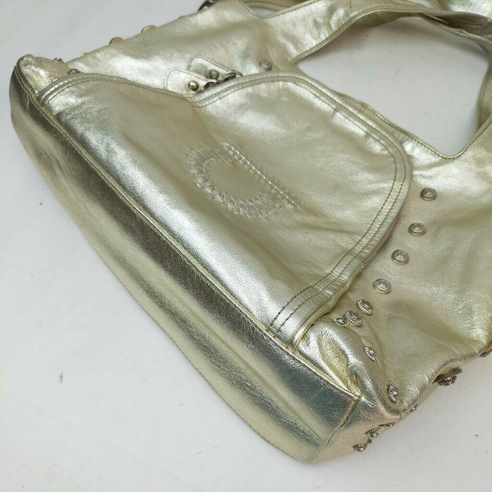 Salvatore Ferragamo Gold Leather 2way Tote Bag 863215 2