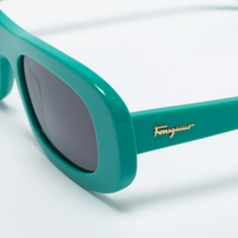 Verde Occhiali da sole Salvatore Ferragamo Greene & Greene SF1046S Gradient in vendita