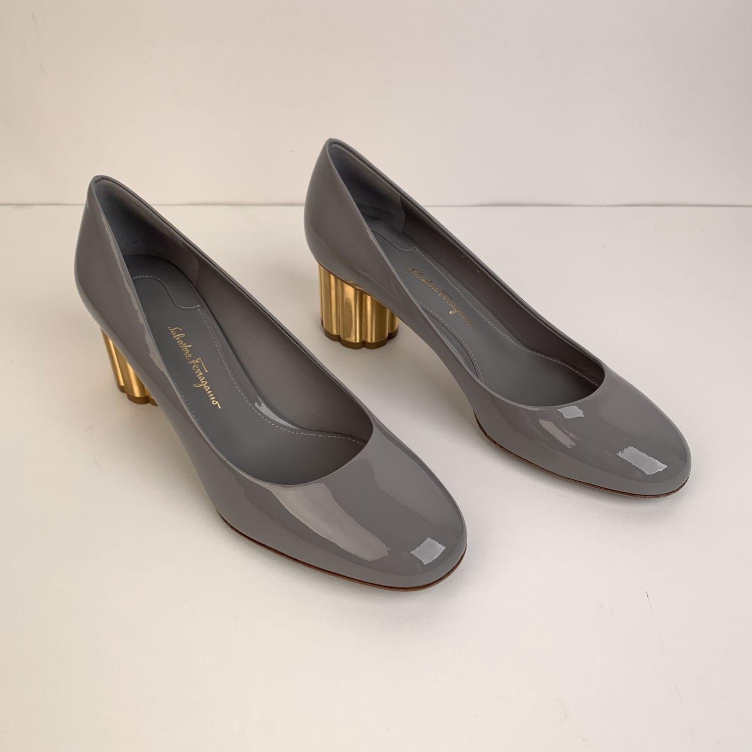 salvatore ferragamo lucca patent pump