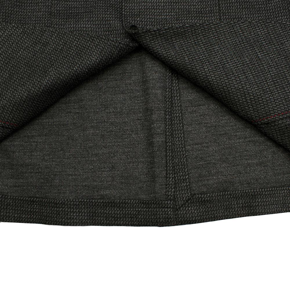 Black Salvatore Ferragamo Grey Wool Knit Single Breasted Blazer - Size Medium 48 For Sale