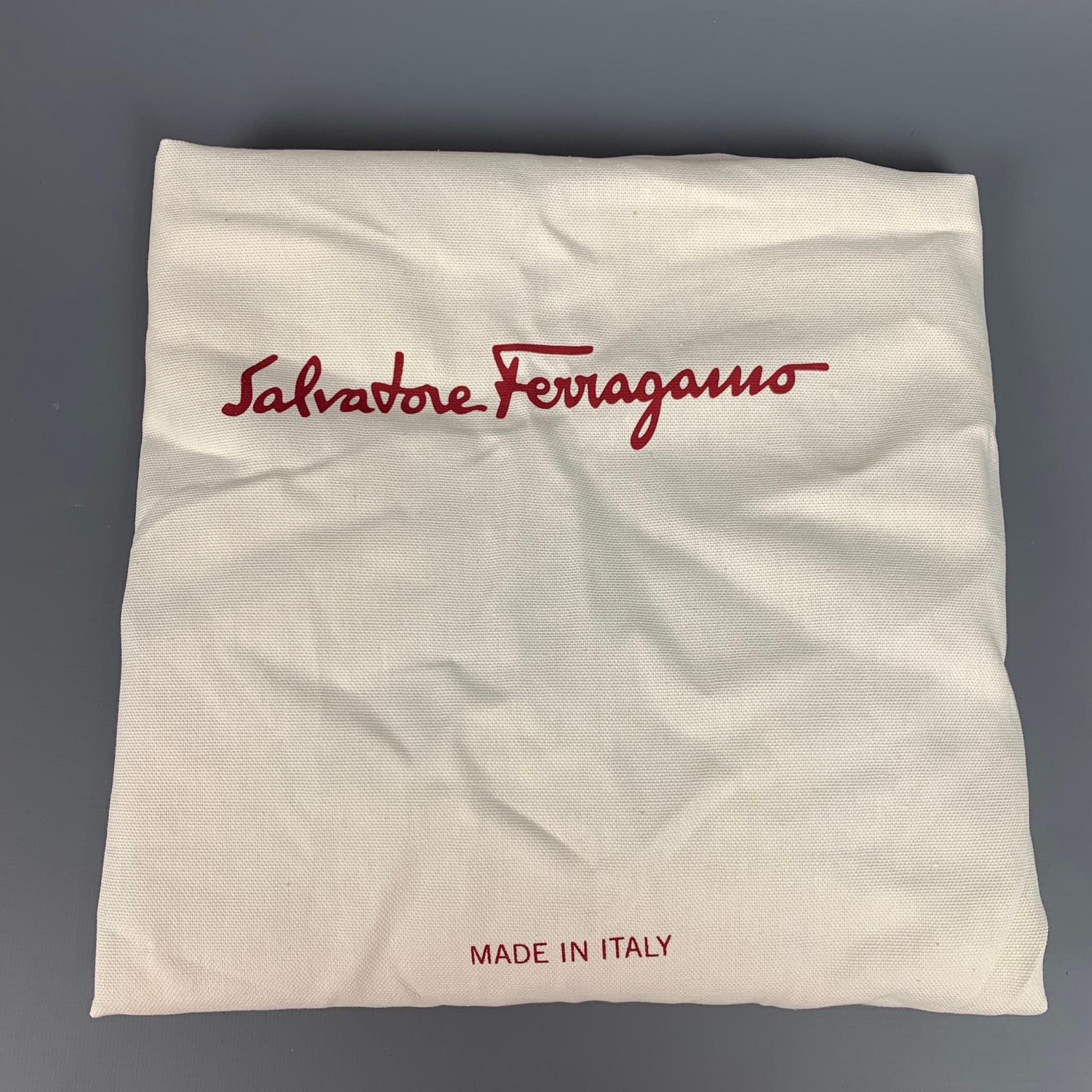 Men's SALVATORE FERRAGAMO Indigo Print Denim Leather Trim Backpack