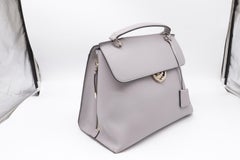 Bolso «Jet Set» de Salvatore Ferragamo con asa superior, de piel gris