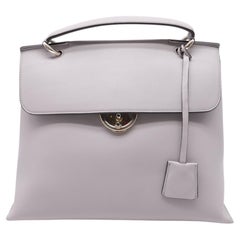 Bolso «Jet Set» de Salvatore Ferragamo con asa superior, de piel gris