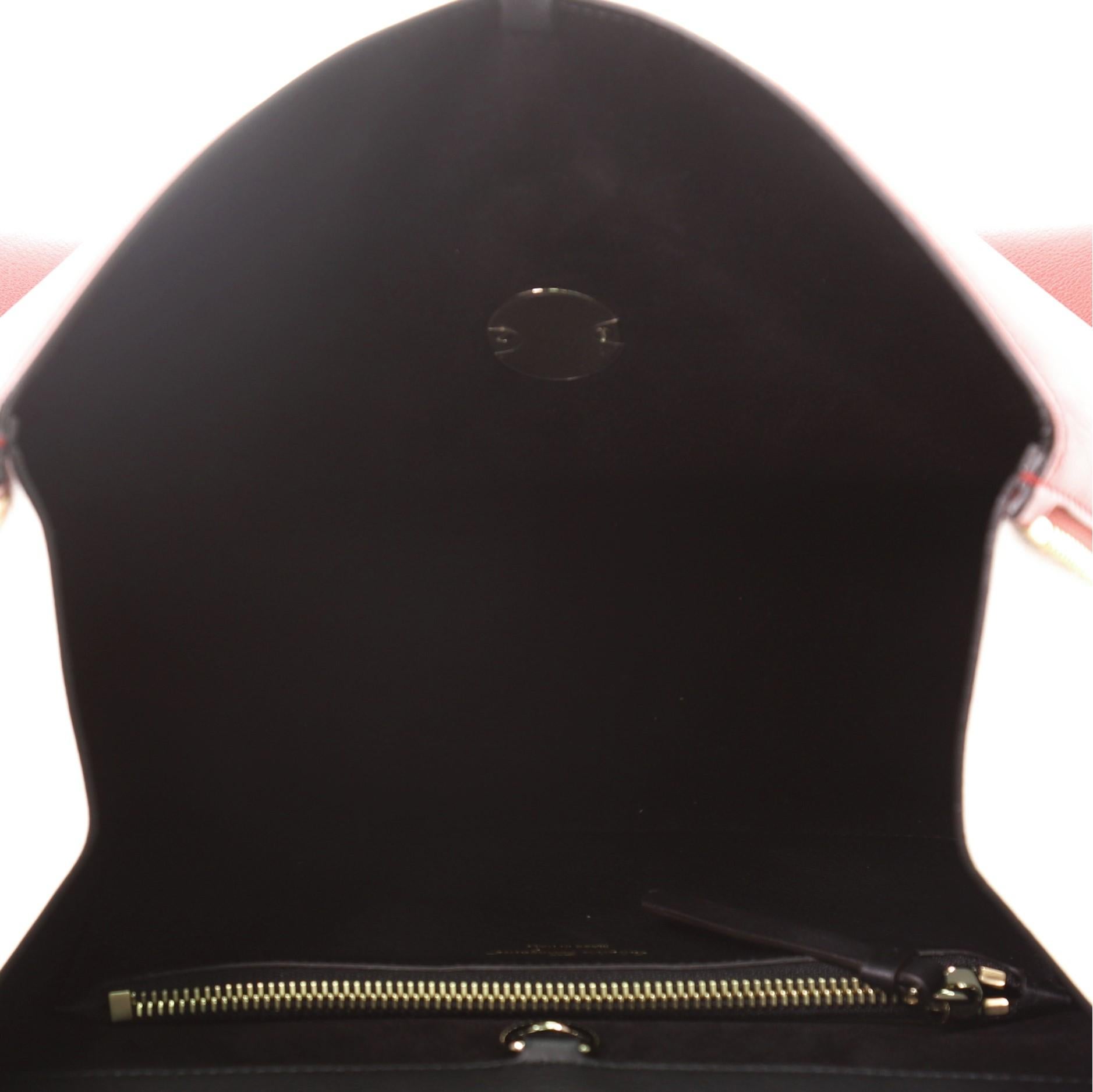 Women's Salvatore Ferragamo Jet Set Top Handle Bag Leather Large Red