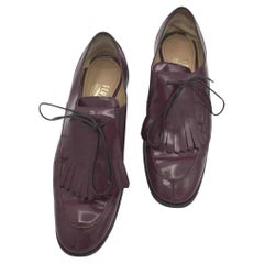 Salvatore Ferragamo - Chaussures en cuir en bourgogne