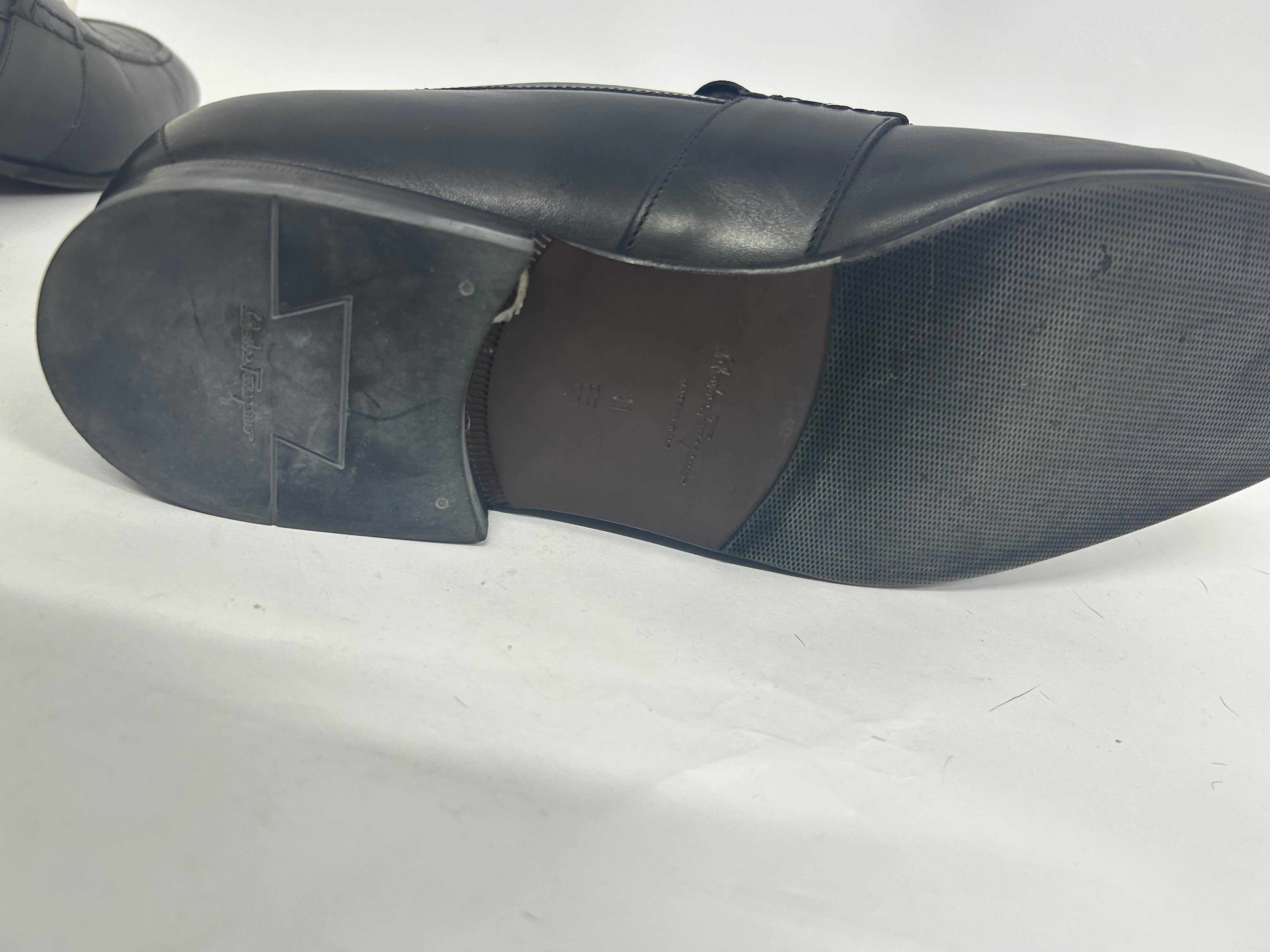 Salvatore Ferragamo Leather Penny Loafers Size 11 1