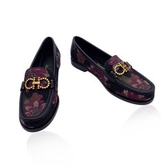 Salvatore Ferragamo Leather Rolo T Loafers Moccassins Size 9.5C 40C