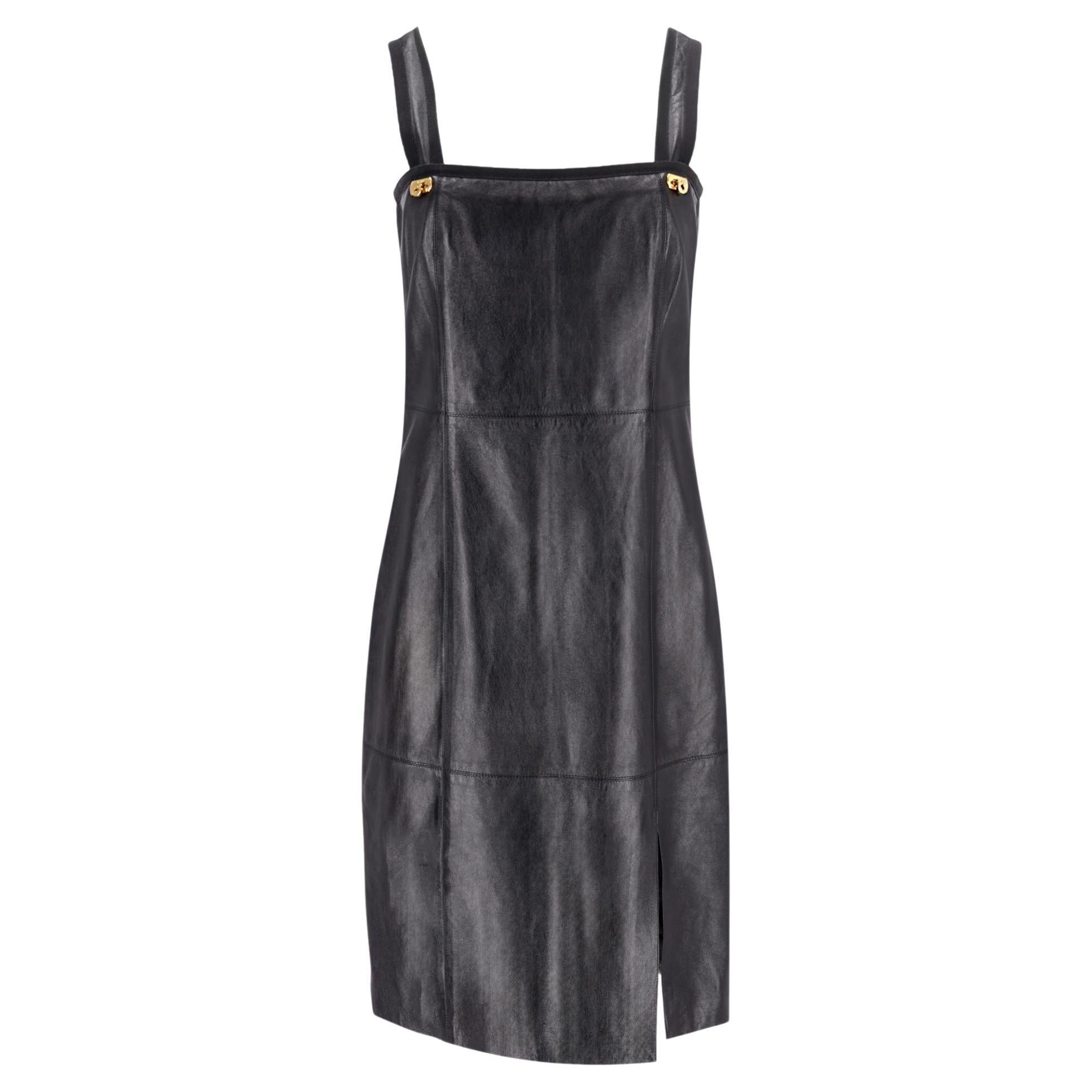 Salvatore Ferragamo Leather Straps Dress