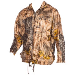 Salvatore Ferragamo Leopard Jungle Leichte Windjacke mit Kapuze