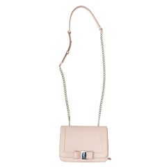 Salvatore Ferragamo Light Pink Leather Crossbody Bag