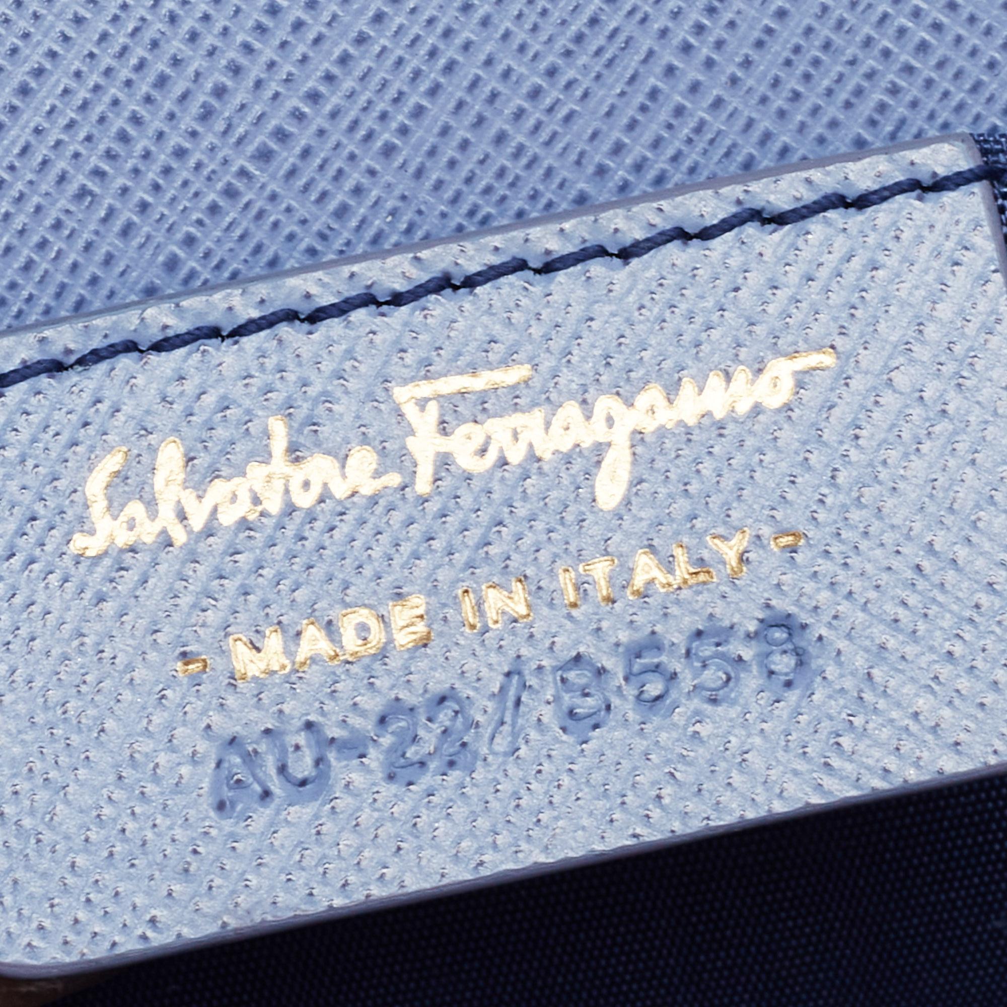 Salvatore Ferragamo Lilac Leather Ginny Chain Shoulder Bag 1