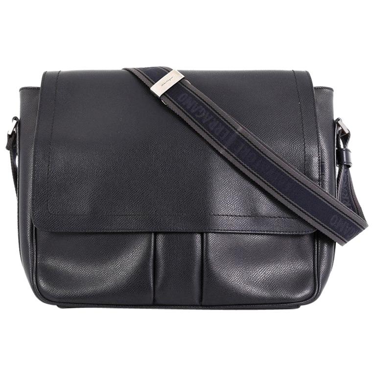 Salvatore Ferragamo Los Angeles Messenger Bag Leather Large at 1stDibs