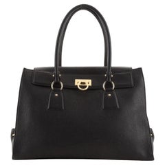 Salvatore Ferragamo Lotty Satchel Leather Large