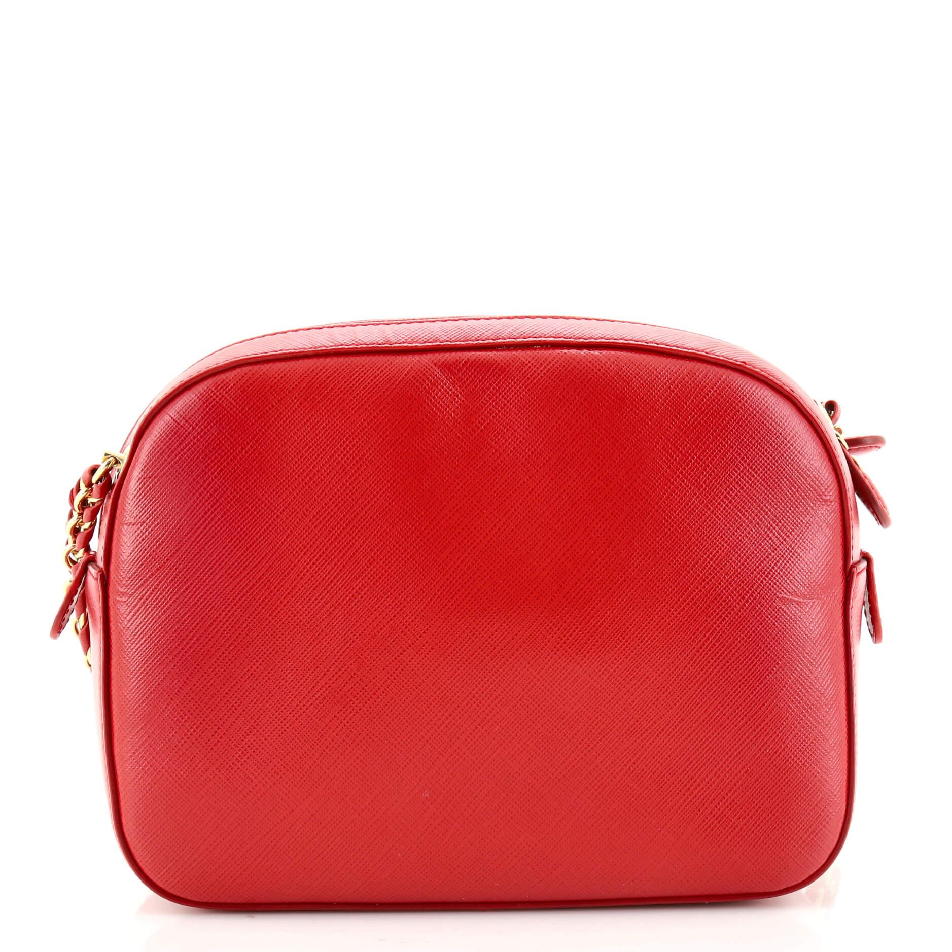 Salvatore Ferragamo Lydia Camera Bag Saffiano Leather Small In Good Condition In NY, NY