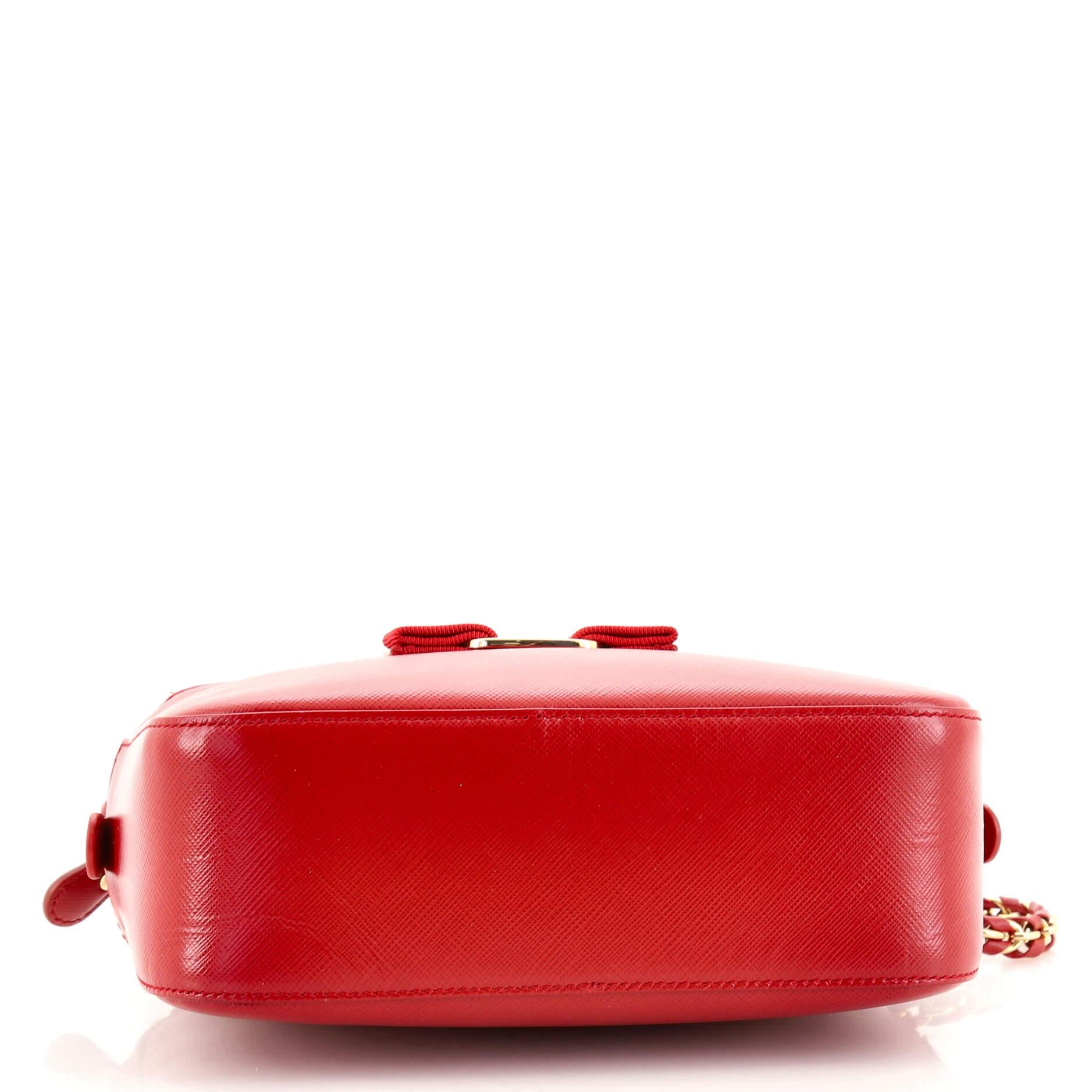 Women's or Men's Salvatore Ferragamo Lydia Camera Bag Saffiano Leather Small