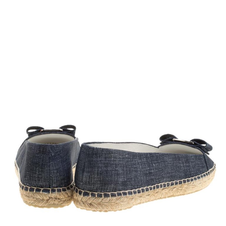 salvatore ferragamo denim shoes