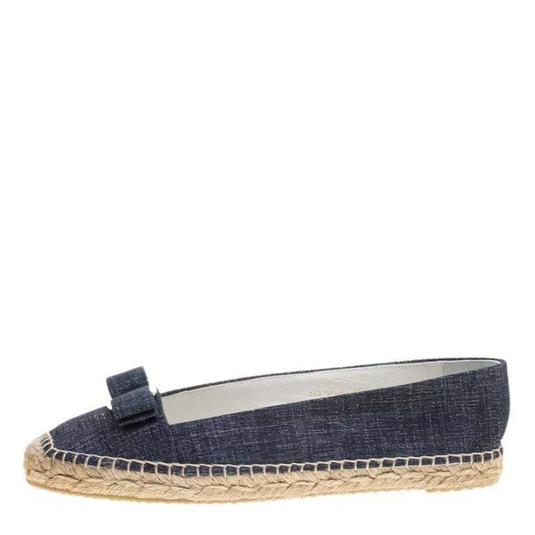 salvatore ferragamo denim shoes