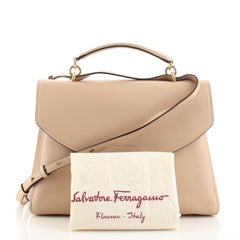 Salvatore Ferragamo Margot Satchel Leather Large