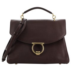 Salvatore Ferragamo Margot Satchel Leather Large