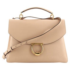 Salvatore Ferragamo Margot Satchel Leather Large