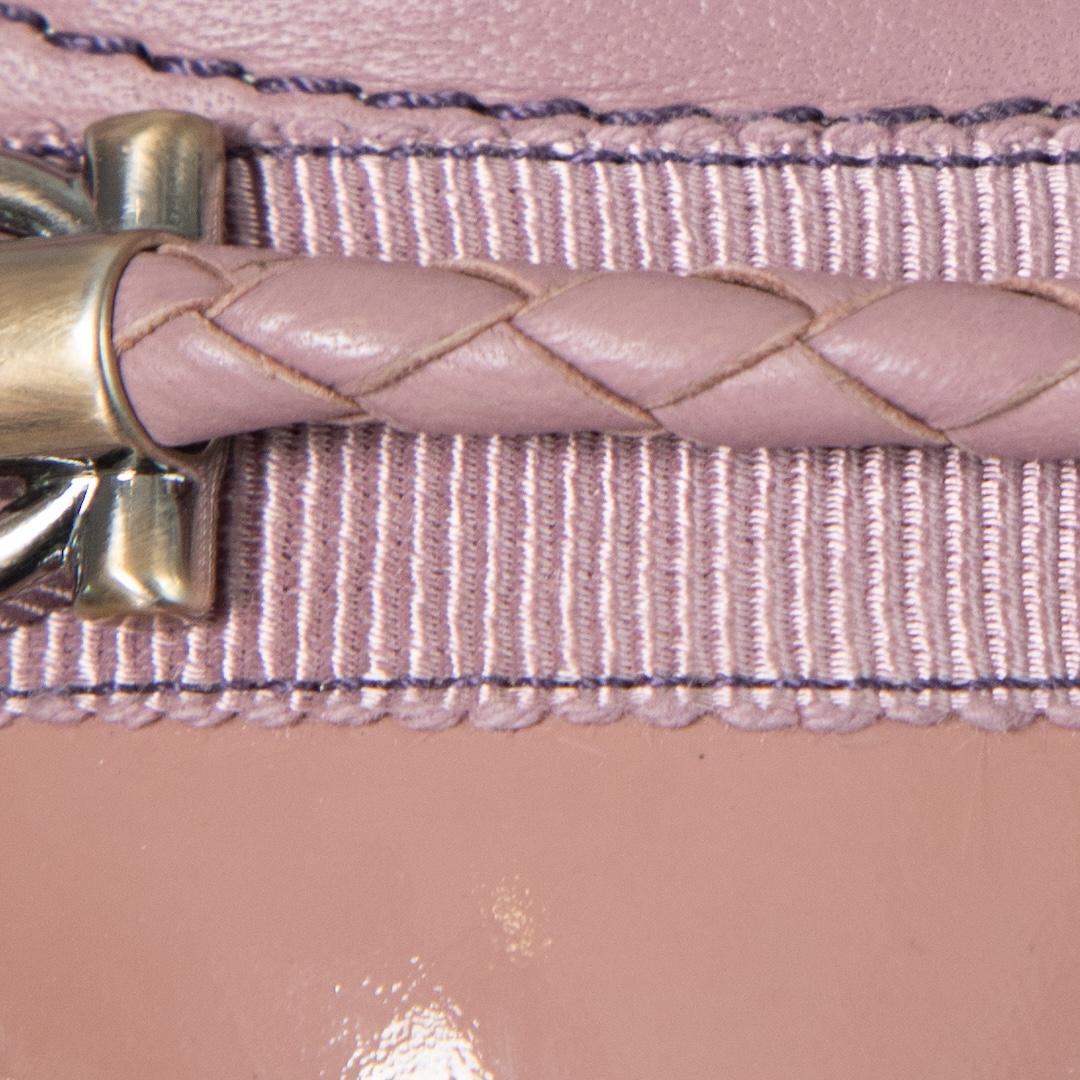Women's Salvatore Ferragamo Mauve Leather Ballet Flats Size US 9.5 For Sale