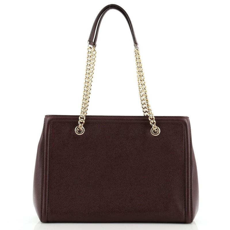 Salvatore Ferragamo Melike Tote Saffiano Leather Small at 1stDibs