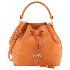 Salvatore Ferragamo Millie Bucket Bag Leather Medium