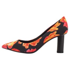 Salvatore Ferragamo Multicolor Floral Canvas Badia Pumps Size 37.5