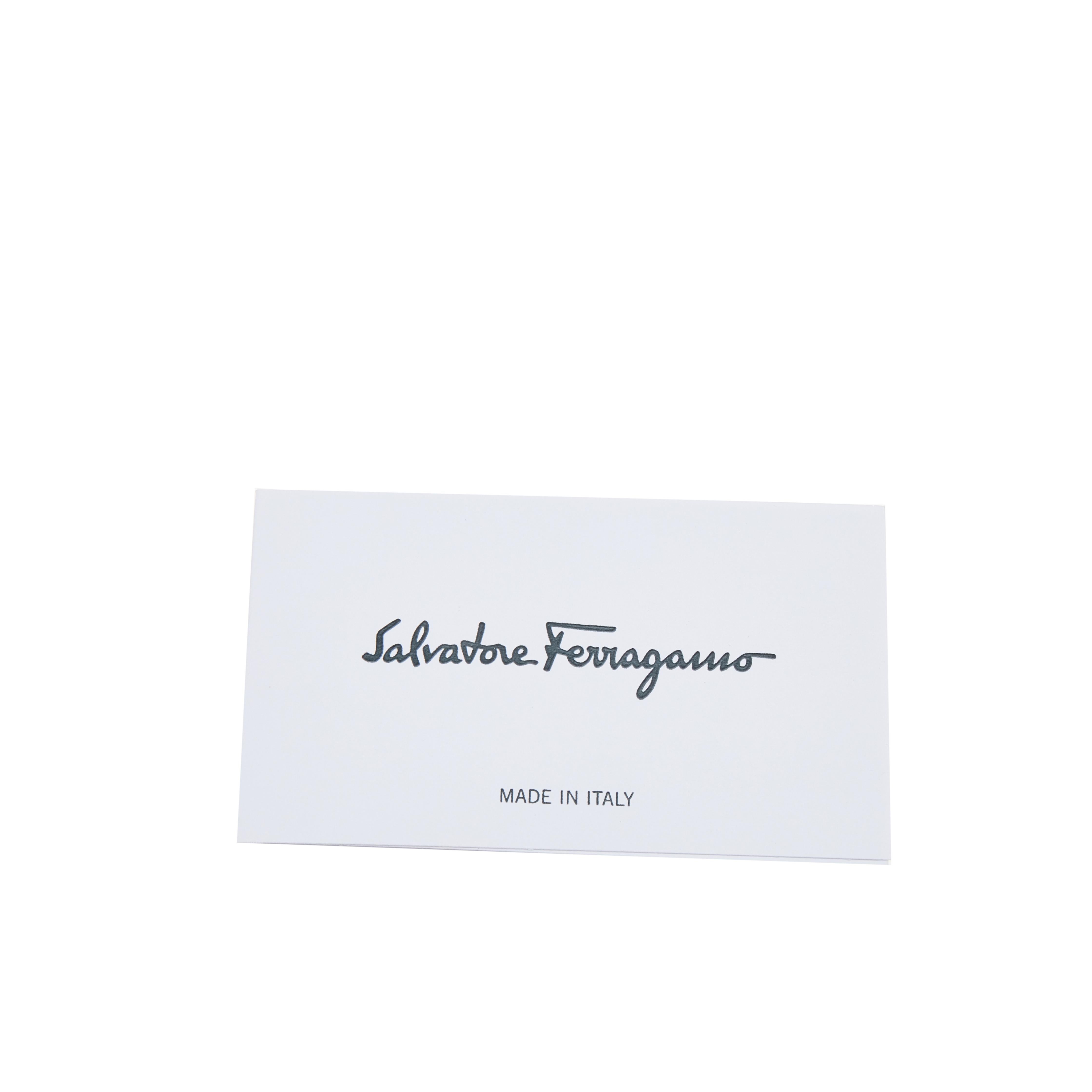 Women's Salvatore Ferragamo Multicolor Foulard Print Leather Chain Crossbody Bag