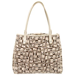 Used Salvatore Ferragamo Multicolor Logo Leather Tote