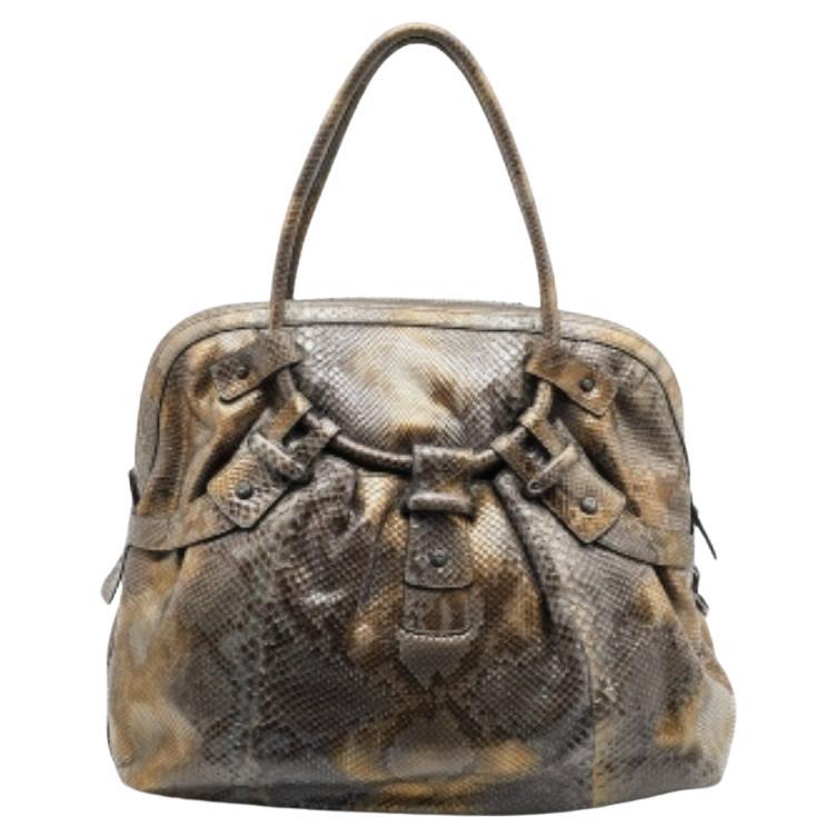 Salvatore Ferragamo Multicolor Python Satchel